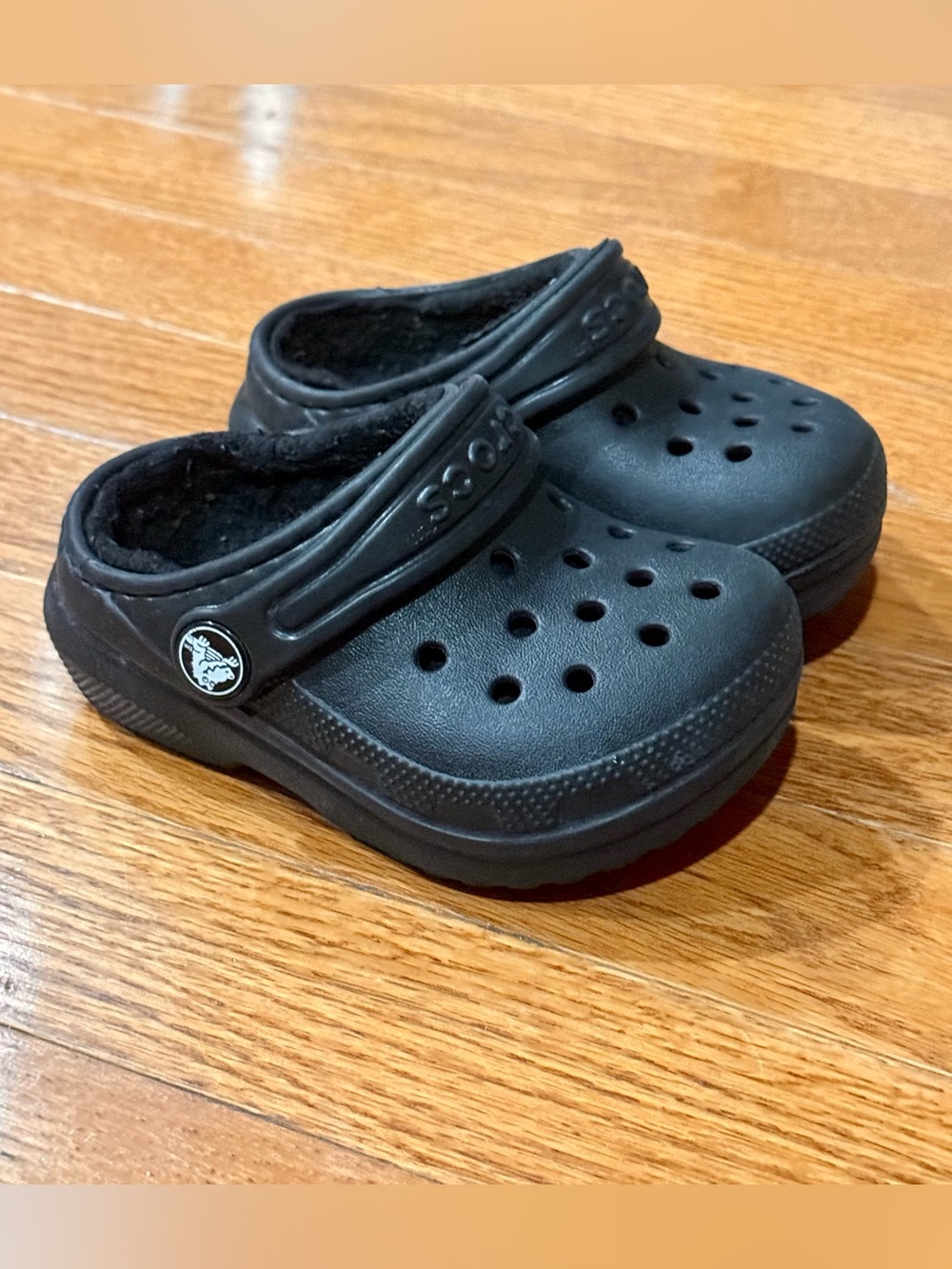 Crocs Toddlers C5 Boys Classic Fleece Lined Clogs Shoes Slip On Little Kids